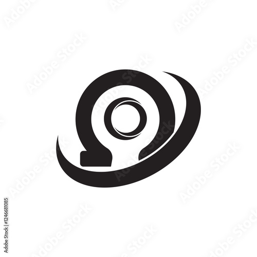 omega symbol icon illustration design