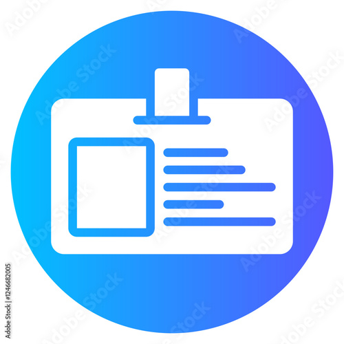 id card gradient icon