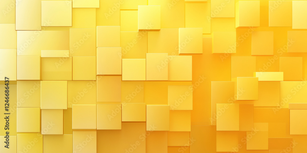 A sunshine yellow abstract background with 3D cube patterns, where the cubesвАЩ faces reflect various shades of yellow, adding depth and dimension. A sunshine yellow abstract background with 3D cube patterns, where the cubesвАЩ faces reflect various shades of yellow, adding depth and dimension.