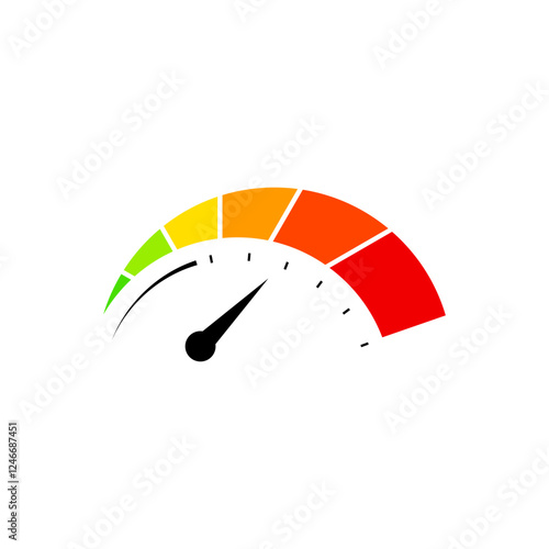 colorful speedometer element