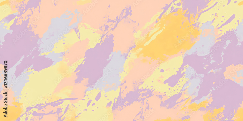 A seamless abstract background featuring a gradient mix of peach fuzz, lilac, and sunshine yellow, creating a calm and soothing pastel aesthetic. A seamless abstract background featuring a gradient mix of peach fuzz, lilac, and sunshine yellow, creating a calm and soothing pastel aesthetic.
