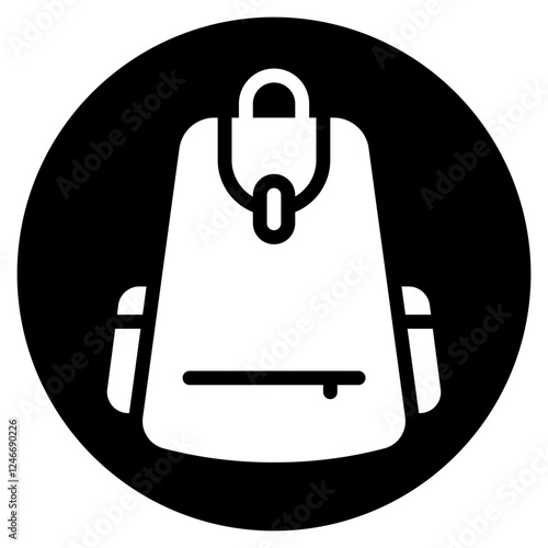 bag glyph icon