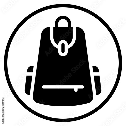 bag glyph icon