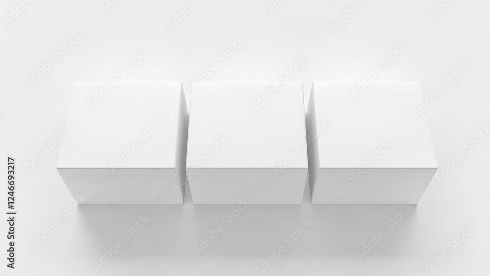 Mockups small white cardboard boxes Mockups small white cardboard boxes