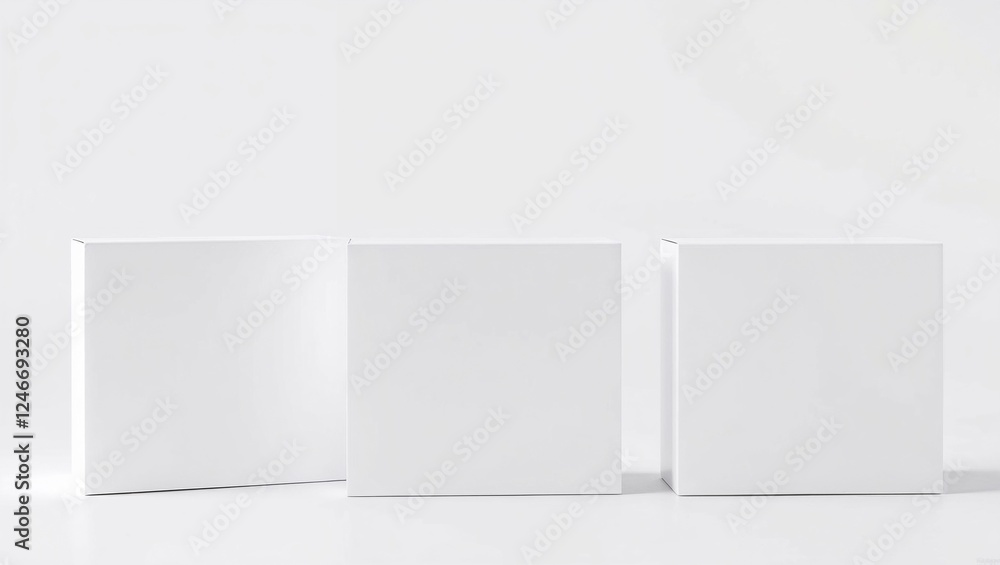 Mockups small white cardboard boxes Mockups small white cardboard boxes