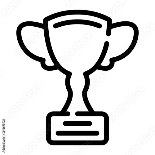 tropy line icon
