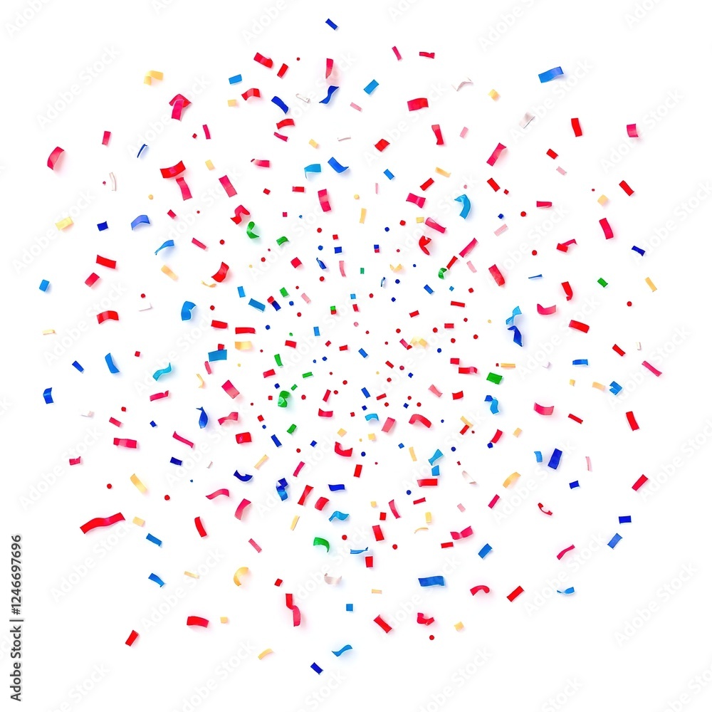 Independence Day Extravaganza: Explosive Confetti Texture Independence Day Extravaganza: Explosive Confetti Texture