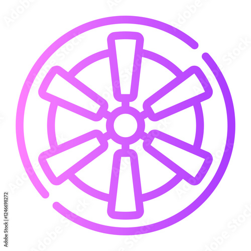 fan gradient icon