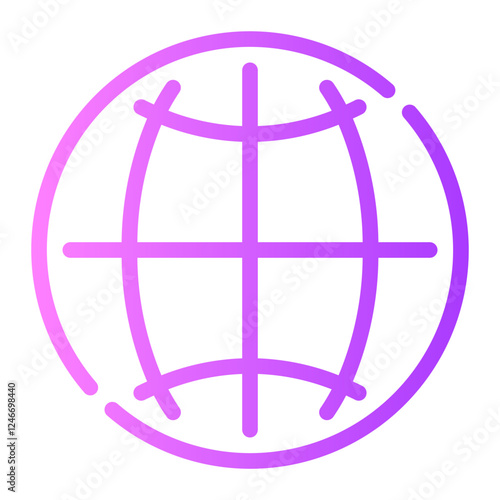 globe gradient icon