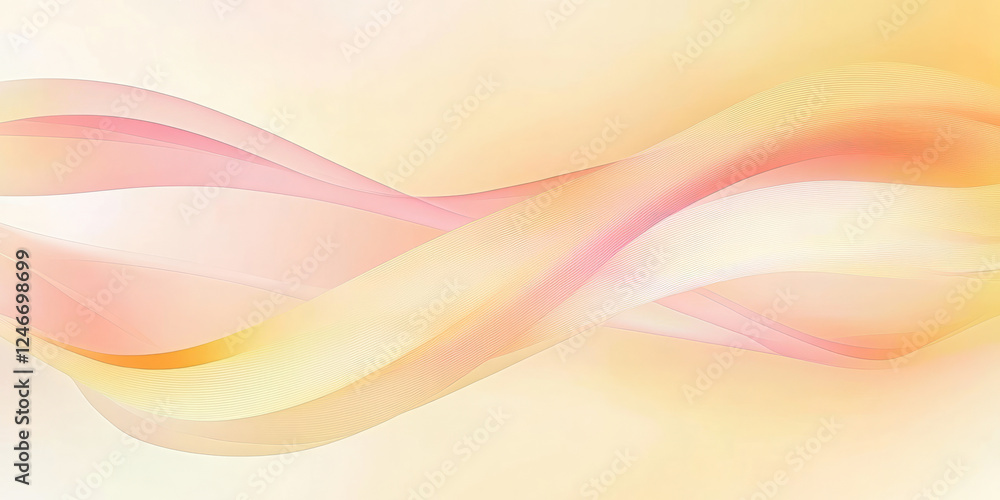 custom made wallpaper toronto digitalA subtle sunshine yellow abstract background with a smooth transition into soft pastel pinks and oranges, creating a fresh and uplifting feel.