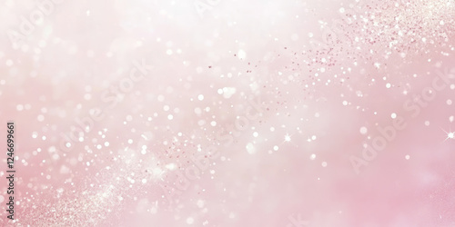 A soft, baby pink glitter texture with tiny, delicate particles. The gentle sparkle creates a soothing, romantic effect, ideal for bridal designs, girly fashion campaigns, or sweet product packaging.