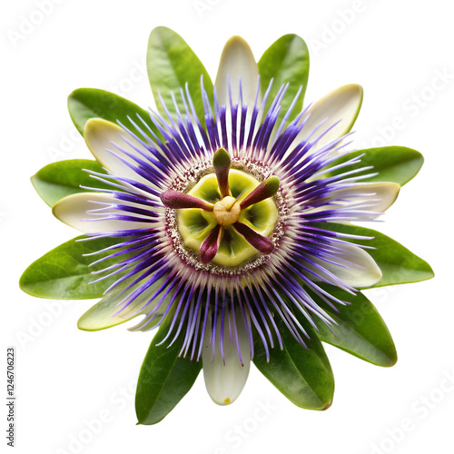 Passion flower isolated on transparent background