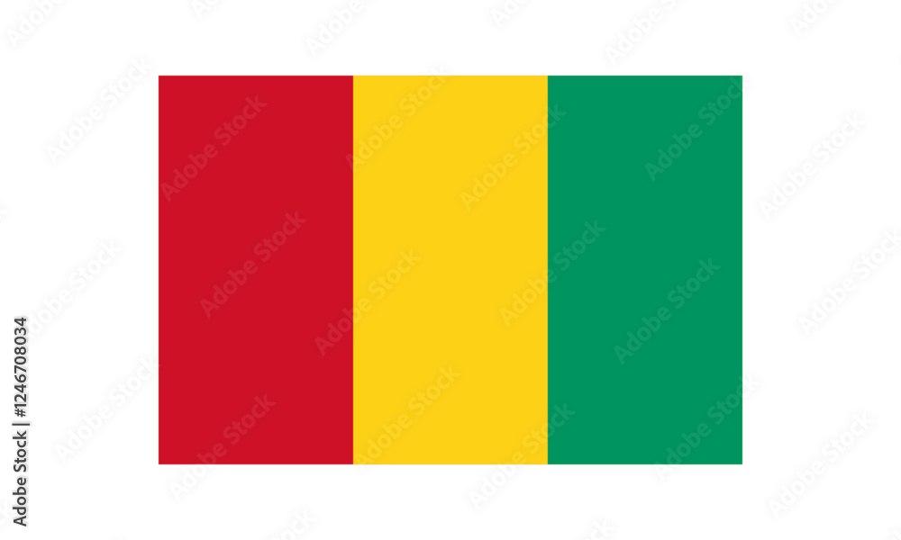 Fototapeta premium Flag of Guinea