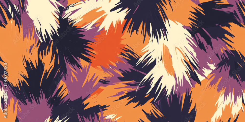 A seamless background of jagged, dynamic shapes in burnt orange, lilac, and peach fuzz, offering a bold, high-contrast design with sharp lines. A seamless background of jagged, dynamic shapes in burnt orange, lilac, and peach fuzz, offering a bold, high-contrast design with sharp lines.