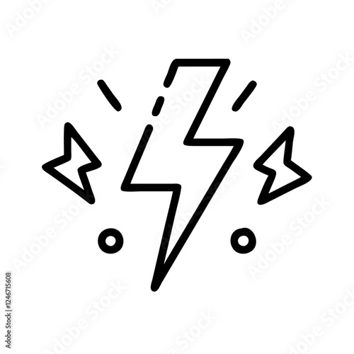 Electricity Lightning Thunder Icon