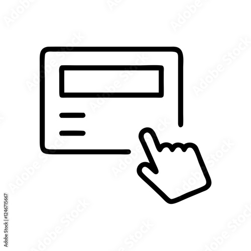 Field Form Click Icon