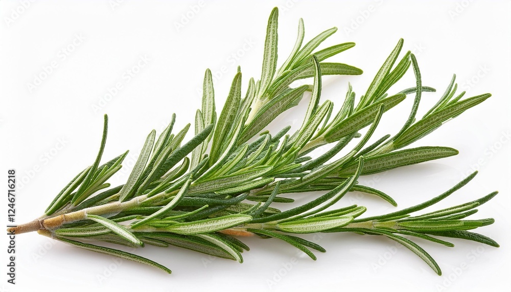 Fototapeta premium rosemary on white background