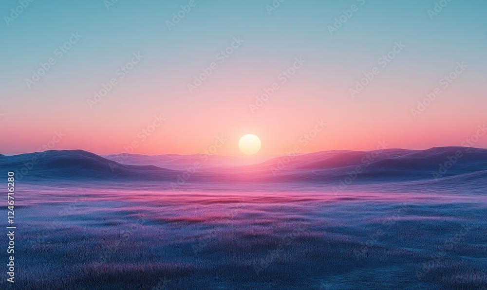 Naklejka premium Minimalistic Pastel Gradient Background for Product Display with Soft Light and Shadow