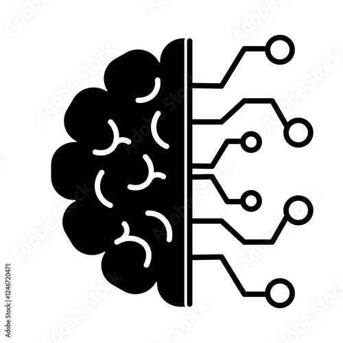 artificial intelligence robotics and smart city icon