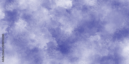 clous or smoke or fog in blurred texture, abstract white smoke is arranging randomly on blue background, blue watercolor texture surrounding with various clouds or fog, old and dusty blue grunge.