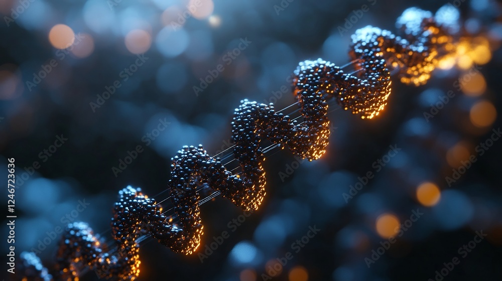 Transcription factors binding DNA forming a regulatory protein complex to control gene expression Transcription factors binding DNA forming a regulatory protein complex to control gene expression