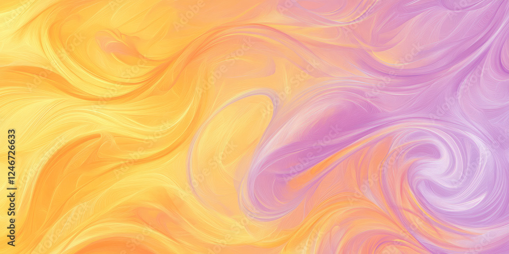 A seamless abstract background of flowing gradients in vibrant peach fuzz, lilac, and sunshine yellow, creating a sense of fluidity and movement. A seamless abstract background of flowing gradients in vibrant peach fuzz, lilac, and sunshine yellow, creating a sense of fluidity and movement.