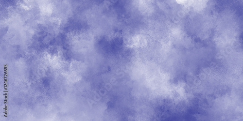 clous or smoke or fog in blurred texture, abstract white smoke is arranging randomly on blue background, blue watercolor texture surrounding with various clouds or fog, old and dusty blue grunge.