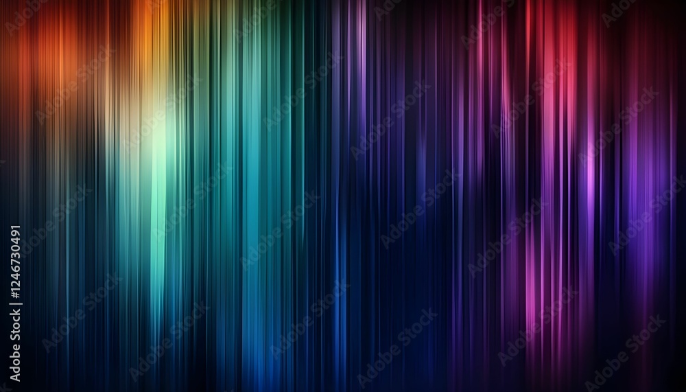 colorful abstract background, vertical light streaks, rainbow spectrum, digital art, vibrant colors, gradient effect, futuristic, glowing lines, aurora borealis inspired, high contrast colorful abstract background, vertical light streaks, rainbow spectrum, digital art, vibrant colors, gradient effect, futuristic, glowing lines, aurora borealis inspired, high contrast