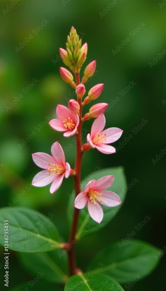 Delicate urn-shaped flowers with five petals on a branch of pointleaf manzanita, nature, greenery, tree Delicate urn-shaped flowers with five petals on a branch of pointleaf manzanita, nature, greenery, tree