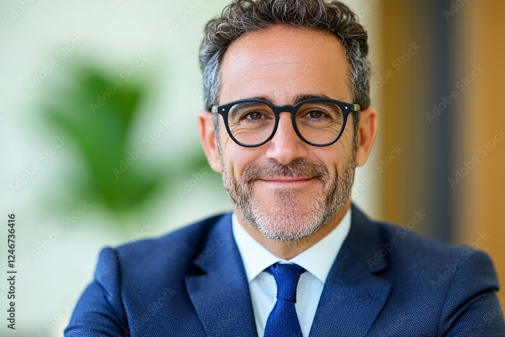 A Confident Business Professional in a Formal Setting - Portrait of a Successful Leader A Confident Business Professional in a Formal Setting - Portrait of a Successful Leader