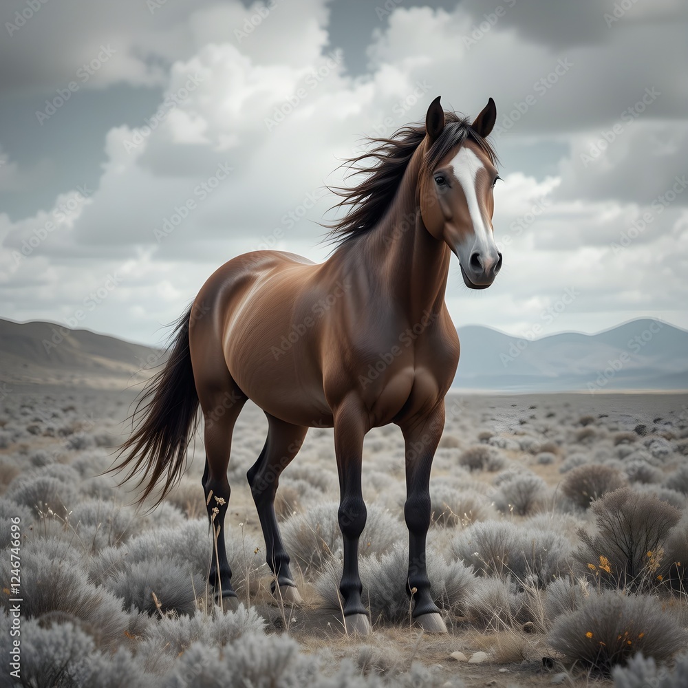 horse and beautiful background with its rider horse and beautiful background with its rider