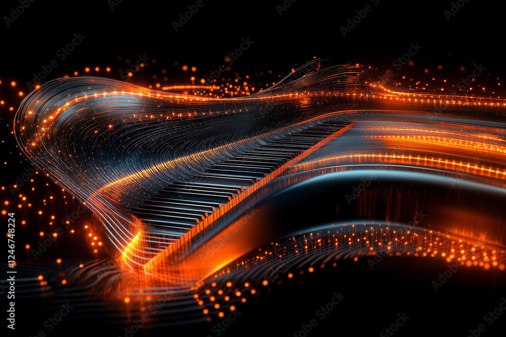 Fototapeta premium colorful lights on the stage