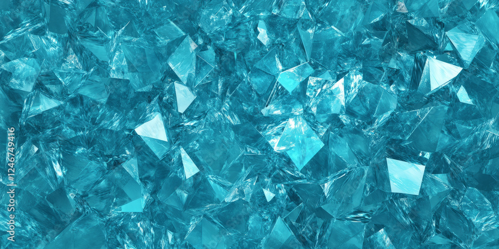A shimmering turquoise diamond surface with bright, sparkling facets reflecting light. The vibrant, jewel-toned effect creates a dynamic, luxury feel, ideal for modern fashion brands or high-end A shimmering turquoise diamond surface with bright, sparkling facets reflecting light. The vibrant, jewel-toned effect creates a dynamic, luxury feel, ideal for modern fashion brands or high-end