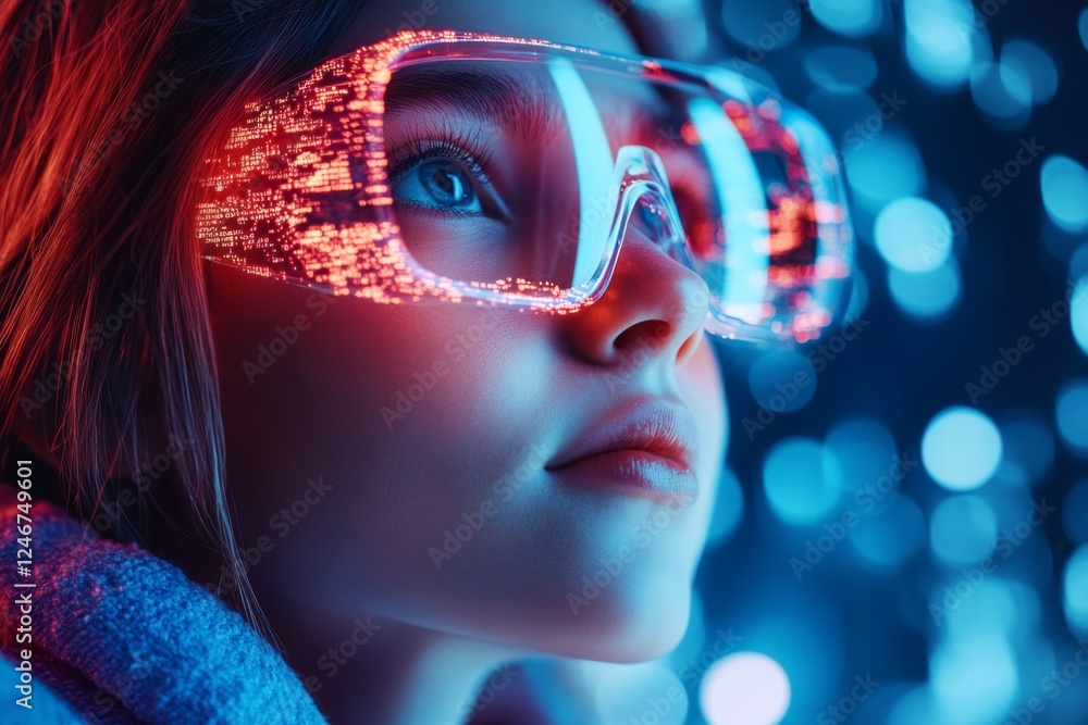 A data scientist using machine learning algorithms to interpret statistical trends A data scientist using machine learning algorithms to interpret statistical trends