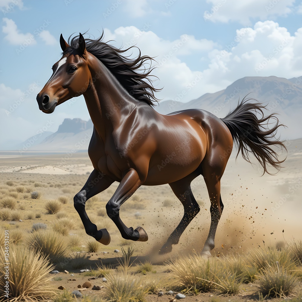 horse and beautiful background with its rider horse and beautiful background with its rider