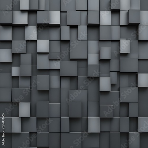 Blended Matte and Shiny Blocks Alternating smooth