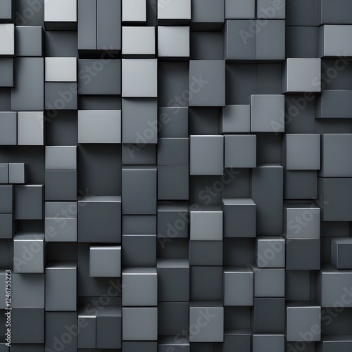 Blended Matte and Shiny Blocks Alternating smooth