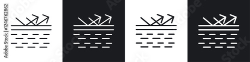 Wrinkles face reflection icons graphic vectors