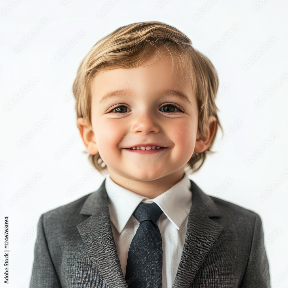 Adorable Happy Boy in Suit Portrait kid isolated or transparent background Adorable Happy Boy in Suit Portrait kid isolated or transparent background