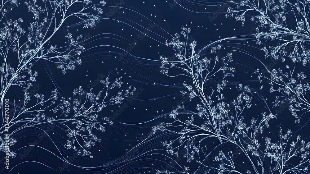 Abstract simply winter background with natural line arts. Vector template with snowflakes and ilex branches
Abstract simply winter background with natural line arts. Vector template with snowflakes and ilex branches
