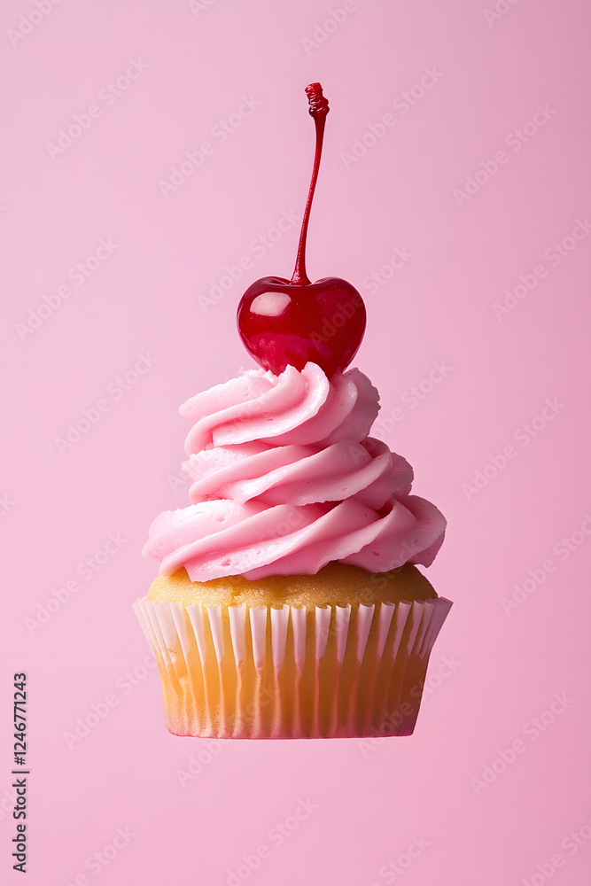 cupcake with cherry cupcake with cherry