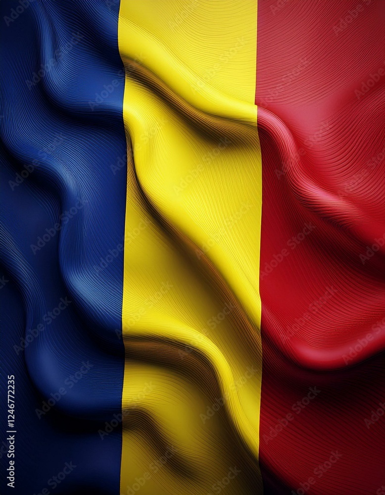 3D Flagge Rumänien 3D Flagge Rumänien