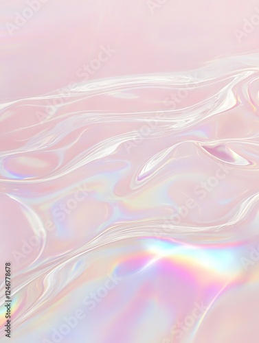 Pastel Holographic Swirl: A...