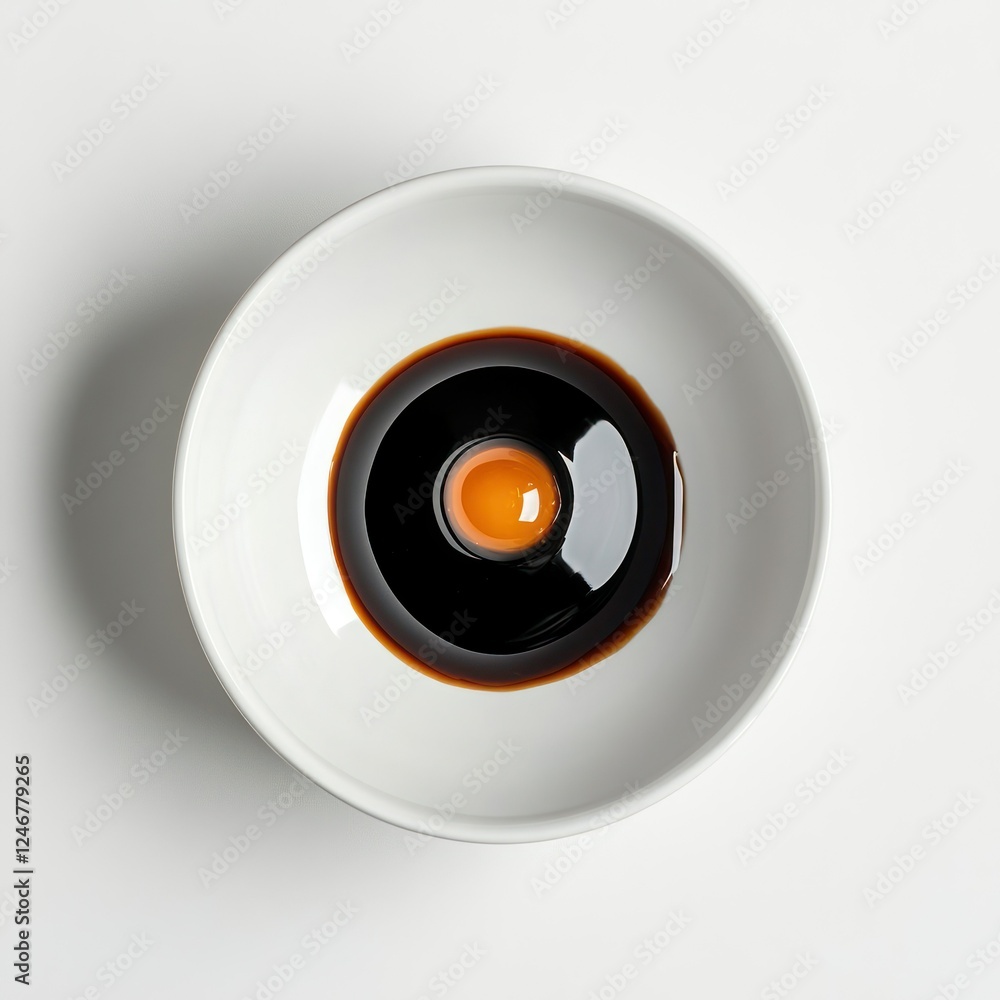 Soy Sauce Bowl Asian Food Dish dark isolated sh transparent background Soy Sauce Bowl Asian Food Dish dark isolated sh transparent background