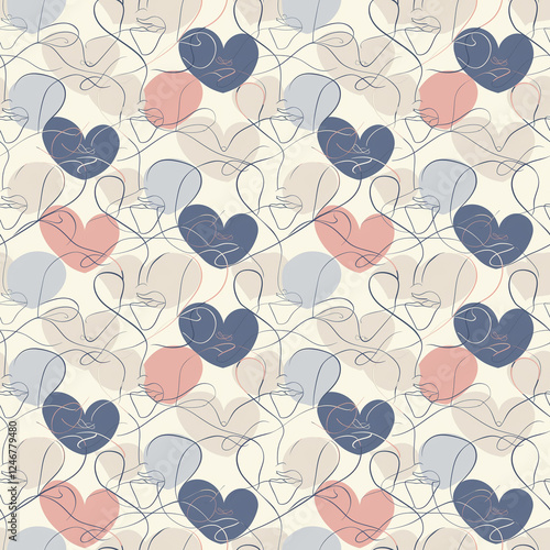 Seamless watercolor floral pattern - green leaves and branches composition on background, perfect for wrappers, wallpapers, postcards, greeting cards, wedding invitations, romantic events