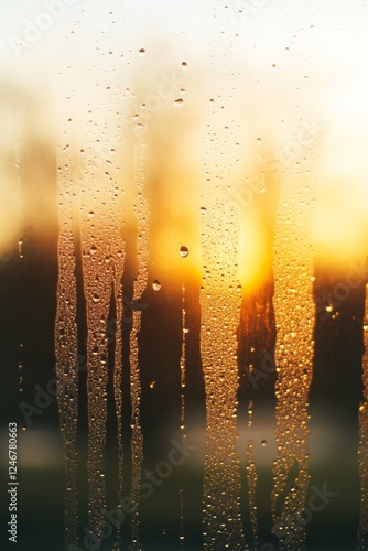 Sunset Through Raindrops: A...