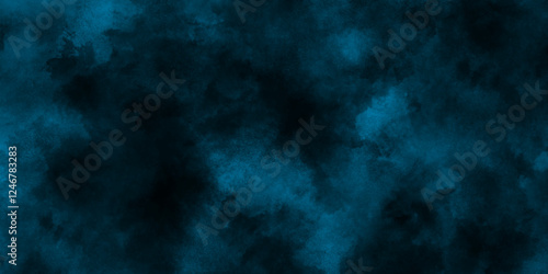 Abstract dreamy blue watercolor fog background, soft ethereal texture with misty gradients, artistic blurred paint effect, ideal for digital design, web, branding, and creative projects.