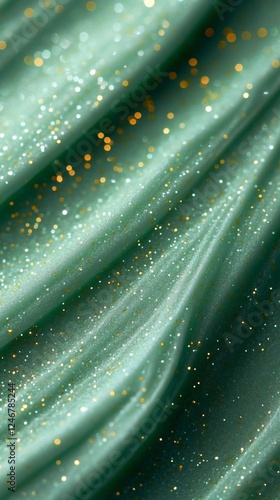 Seafoam Green Glitter Fabri...