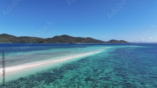 4K Aerial View of a beach in Palawan, Philippines