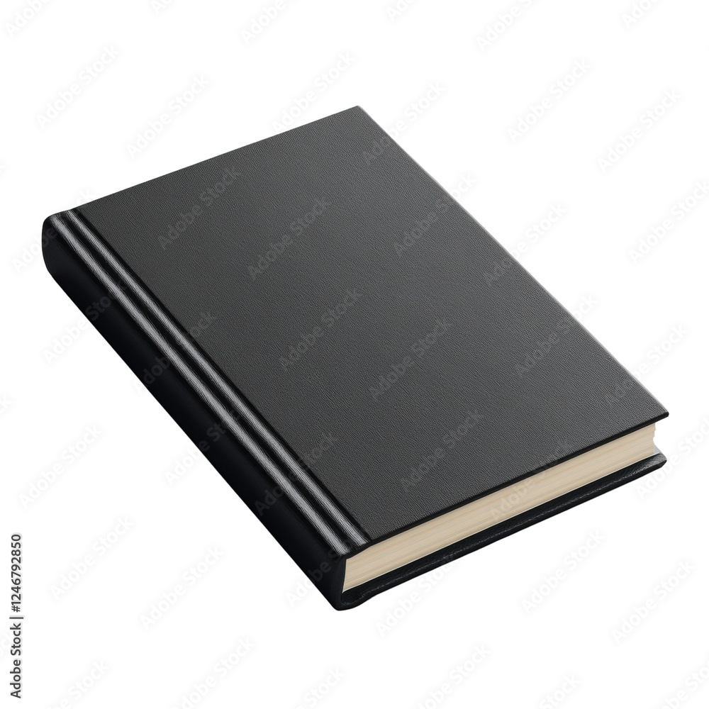 Black book on a white isolated background Black book on a white isolated background